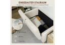 HOMCOM 2-Sitzer Sofa mit Stauraum Cremeweiß Bild 4