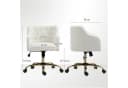 HOMCOM Bürostuhl Polyester, Schaumstoff Diamantdesign Bild 3
