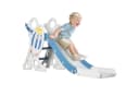 AIYAPLAY Kinder Rutsche Blau mit Raketen-Design und Leiter Bild 1
