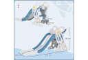 AIYAPLAY Kinder Rutsche Blau mit Raketen-Design und Leiter Bild 3
