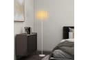 HOMCOM Stehlampe Weiß E27 Fassung Wellenschirm Stehleuchte Bild 1