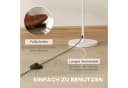 HOMCOM Stehlampe Weiß E27 Fassung Wellenschirm Stehleuchte Bild 4