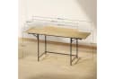 HOMCOM Schreibtisch Spanplatte Metall Klappdesign Bild 3