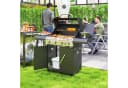 Outsunny Gasgrill 5 Brenner Schwarz mit Seitenkocher & Stauraum Bild 2