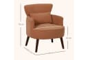 HOMCOM Loungesessel mit Armlehnen Relaxsessel Polstersessel Orange Bild 3