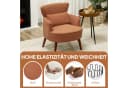 HOMCOM Loungesessel mit Armlehnen Relaxsessel Polstersessel Orange Bild 4