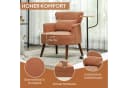 HOMCOM Loungesessel mit Armlehnen Relaxsessel Polstersessel Orange Bild 5