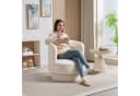 HOMCOM Relaxsessel Cremeweiß mit 360° Drehfunktion Bild 2