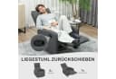 HOMCOM Relaxsessel Fernsehsessel Liegesessel mit Liegefunktion, Verstellbarer Rückenlehne, Dunkelgrau Bild 4
