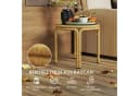 Outsunny Beistelltisch mit Glas Tischplatte Gelb Bild 4