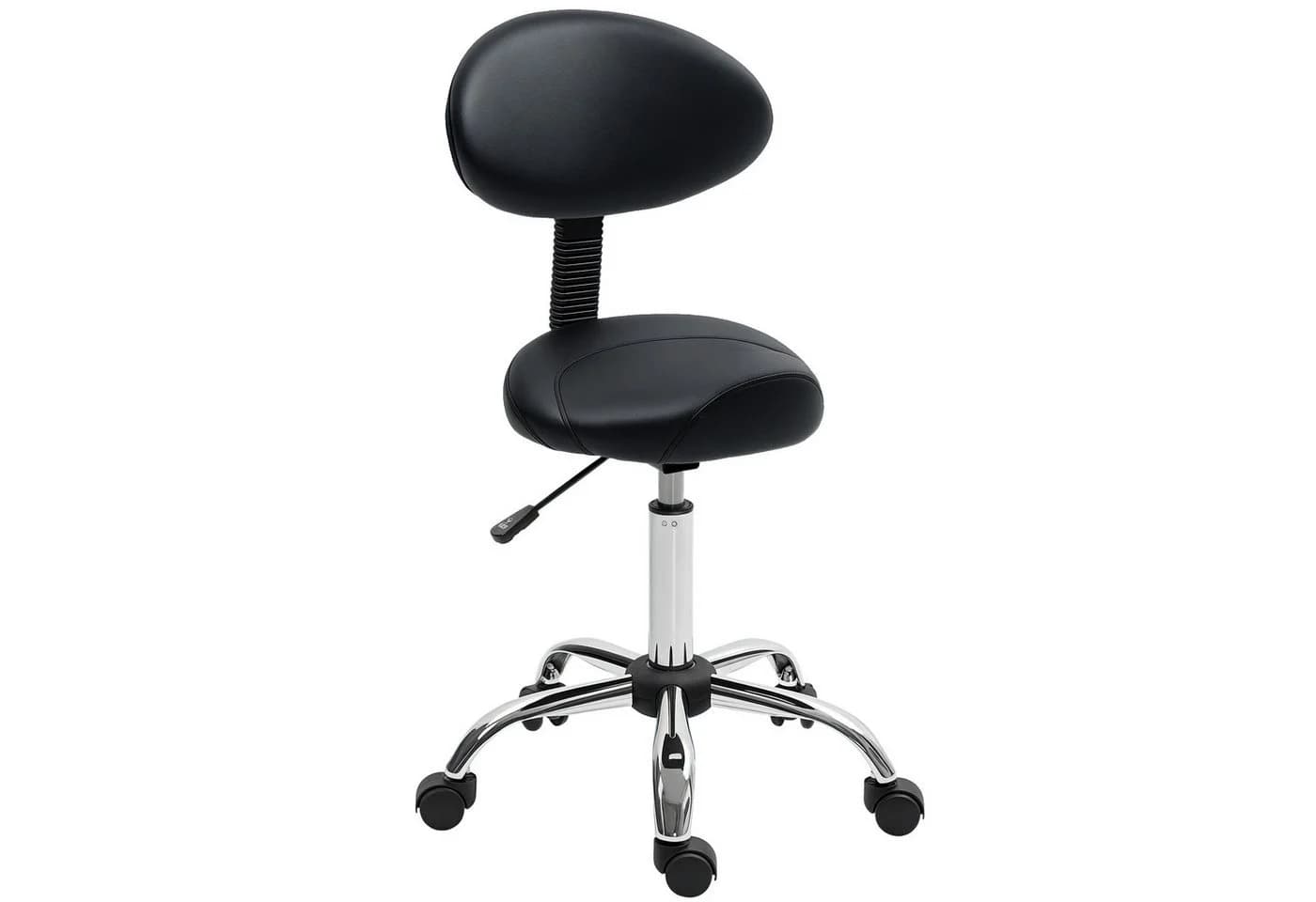 HOMCOM Rollhocker Kunstleder Schaumstoff