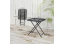 Outsunny Gartentisch Klappbar Schwarz Stahl Bild 3