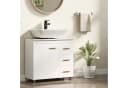 HOMCOM Waschbeckenunterschrank Weiß mit Soft-Close & Schubladen Bild 2