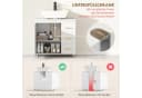 HOMCOM Waschbeckenunterschrank Weiß mit Soft-Close & Schubladen Bild 4