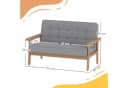 AIYAPLAY Kindersessel mit Holzrahmen Grau Bild 3