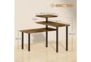 HOMCOM Küchenregal 3 Ebenen drehbar Mikrowellenregal 40x18x36,5 cm Bild 3