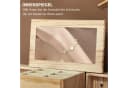 HOMCOM Schmuckkasten mit Spiegel und Schubladen Braun Paulownia-Holz Bild 5