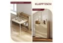 HOMCOM Klapptisch mit Regal Eiche Esszimmertisch Küchentisch Bild 4