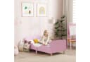 AIYAPLAY Kinderbett Rosa mit Rausfallschutz und Lattenrost Bild 2