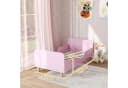 AIYAPLAY Kinderbett Rosa mit Rausfallschutz und Lattenrost Bild 3