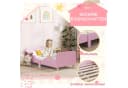 AIYAPLAY Kinderbett Rosa mit Rausfallschutz und Lattenrost Bild 5