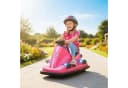AIYAPLAY Elektro-Kinderauto 360° drehbar, Lenkrad, LED-Lichter, Rosa Bild 2