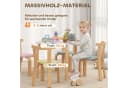 AIYAPLAY Kindersitzgruppe Tragfähigkeit bis zu 80 kg, 5-tlg. Set mit Tisch und Stühlen, für Kinder von 3-8 Jahren, Mehrfarbig Bild 4