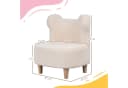 AIYAPLAY Kindersessel Bärenform Beige Teddyfleece Kinderstuhl Bild 3