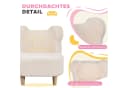 AIYAPLAY Kindersessel Bärenform Beige Teddyfleece Kinderstuhl Bild 5
