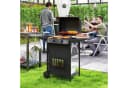 Outsunny Gasgrill 3 Brenner Schwarz mit Seitenkocher Bild 2