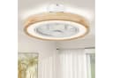 HOMCOM Deckenventilator mit Beleuchtung Fernbedienung LED Dimmbar 6 Geschwindigkeiten 50 cm Durchmesser Bild 1