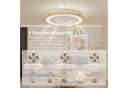 HOMCOM Deckenventilator mit Beleuchtung Fernbedienung LED Dimmbar 6 Geschwindigkeiten 50 cm Durchmesser Bild 5