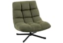 HOMCOM Relaxsessel Grün Chenille 360° drehbar Bild 1