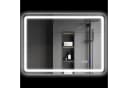 HOMCOM LED Badspiegel mit Bluetooth und Beleuchtung Silber Bild 1