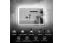 HOMCOM LED Badspiegel mit Bluetooth und Beleuchtung Silber Bild 4