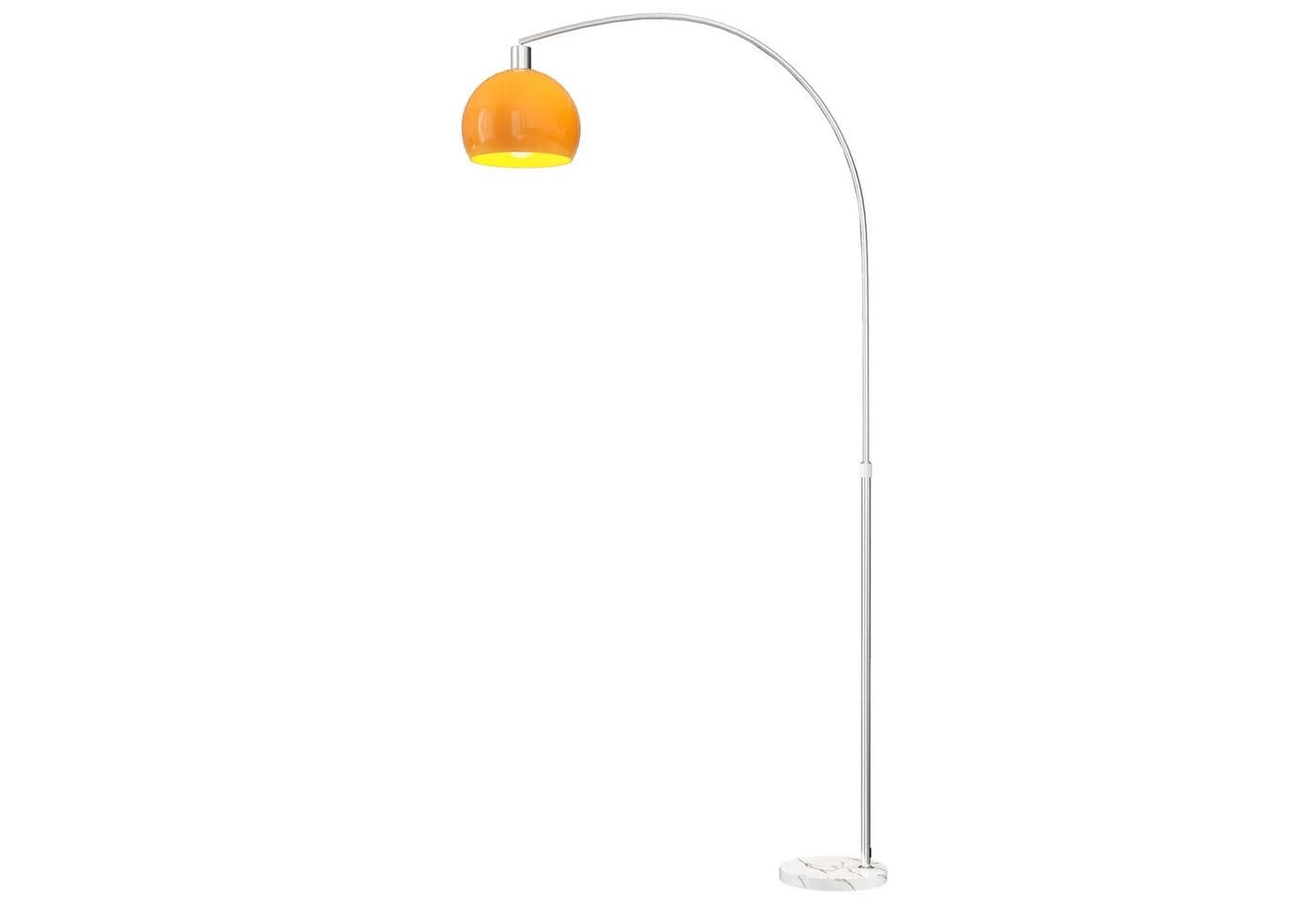 HOMCOM Stehlampe mit Marmorsockel, Lampenschirm, Fußschalter, E27 Fassung, Ein-,Ausschalter, ohne Leuchtmittel, für Schlafzimmer Büro