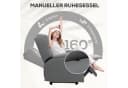 HOMCOM Relaxsessel Fernsehsessel mit Liegefunktion Dunkelgrau Bild 4