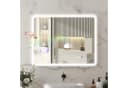 HOMCOM Badspiegel mit Beleuchtung, Bluetooth, Touchschalter, Memory-Funktion, Beschlagfrei, Silber Bild 2