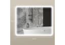 HOMCOM Badspiegel mit Beleuchtung, Bluetooth, Touchschalter, Memory-Funktion, Beschlagfrei, Silber Bild 3