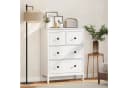 HOMCOM Kommode Sideboard 4 Schubladen Weiß Modern Bild 1