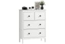 HOMCOM Kommode Sideboard 4 Schubladen Weiß Modern Bild 2