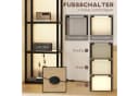 HOMCOM Stehlampe mit Regal Schwarz MDF Glas Bild 5