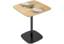 HOMCOM Esstisch Naturholz Stahlgestell 60x60 cm Bild 1