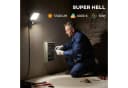 HOMCOM Außen-Stehlampe 50W 5500LM 6000K IP65 Schwarz 2er Set Bild 4
