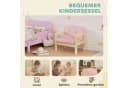 AIYAPLAY Kindersessel mit Holzrahmen, Cordoptik, Rosa Bild 4