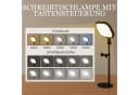 HOMCOM Tischleuchte dimmbare LED-Schreibtischlampe mit Telefonhalterung, 5 Farbmodi, Schwarz Bild 5