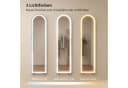 HOMCOM Standspiegel mit LED-Lichtern, 150 x 40 cm, bogenförmig, dimmbar, 3 Lichtfarben Bild 4