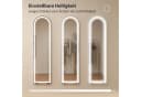 HOMCOM Standspiegel mit LED-Lichtern, 150 x 40 cm, bogenförmig, dimmbar, 3 Lichtfarben Bild 5