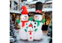 Outsunny Weihnachtsfigur mit LED-Beleuchtung, 1,8m, Rot, Grün, Schwarz Bild 2
