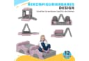 AIYAPLAY Schaumstoff Bausteine Set 12-tlg. Grau/Rosa Cordbezug Bild 4